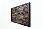World Map #1 | Wall Sculpture in Wall Hangings by Craig Forget. Item made of wood with steel works with mid century modern & contemporary style