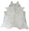 White Natural Cowhide Area Rug | Free Form Hide | Rugs by KAYMANTA | Luxury Rug Makers