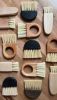Shou Sugi Ban Arc Brush | Bench Brush | Tampico | Minimal | Sweeper | Decorative Objects by S W E V E N