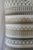 Woven Tan, Brown and White Stripe Pillow 22x22 | Pillows by Vantage Design