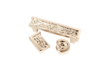 Astratto Ripple Round Knob With Polished Nickel Finish | Hardware by Windborne Studios. Item made of glass