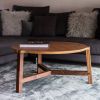 Tercet Round Coffee Table | Tables by Housefish. Item composed of walnut