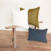 Off-White Curly Sheepskin Pillow 18x18 | Pillows by Vantage Design