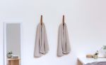 Large Leather Wall Strap [V'ed End] | Storage by Keyaiira | leather + fiber | Artist Studio in Santa Rosa. Item composed of leather