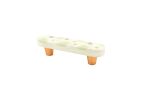 Terrazzo Tea Green 3" CC Oblong Pull | Hardware by Windborne Studios. Item made of stoneware