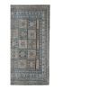19th Century Shabby Chic Geometric Tribal Antique Caucasian | Area Rug in Rugs by Vintage Pillows Store. Item composed of cotton