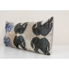 15" x 33" Ikat Elephant Pillow Pillow Cover - Silk Bedding | Sham in Linens & Bedding by Vintage Pillows Store. Item composed of cotton and fiber