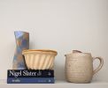 Baby Blue Check Twist Vase | Vases & Vessels by Rosie Gore. Item composed of ceramic