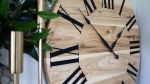 Large Hackberry Wall Clock | Decorative Objects by Hazel Oak Farms. Item composed of wood