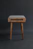 Stool / Seat in Solid Walnut Board | Chairs by Manuel Barrera Habitables. Item composed of walnut and fabric