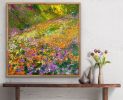 Golden Superbloom | Oil And Acrylic Painting in Paintings by Checa Art. Item composed of wood and synthetic