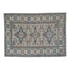 Vintage Turkish Kars Rug with Mid-Century Modern Style | Area Rug in Rugs by Vintage Pillows Store. Item composed of cotton and fiber