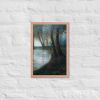 Framed Print – Before I Sleep – Atmospheric Forest and Water Landscape | Work by Eman's Gallery