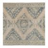 Southwest Wool Rug, Blue and Apricot Oriental Turkey Oushak | Runner Rug in Rugs by Vintage Pillows Store. Item made of fabric & fiber