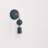 Beaded Sconce: Sphere | Sconces by Pigeon Toe Ceramics. Item composed of brass & ceramic
