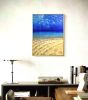 Hypnosis - Framed Underwater Scene & Light - Original Oil Painting | Oil And Acrylic Painting in Paintings by Eman's Gallery