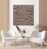Wabi sabi 3d texture beige brown painting minimalist art | Mixed Media in Paintings by Berez Art. Item composed of canvas and paper in minimalism or mid century modern style