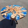 Ocean Epoxy Coffee Table | Tables by Ironscustomwood. Item made of wood with synthetic