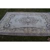 Distressed Turkish Sparta Rug With Floral Design 5'6" X 8'12 | Area Rug in Rugs by Vintage Pillows Store. Item composed of cotton and fiber