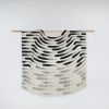 Large Painted Stripe Fringe Wall Hanging in Black | Tapestry in Wall Hangings by Julia Canright