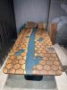 Epoxy Office Table - Conferance Table - Dining Table | Tables by Tinella Collection. Item made of wood with metal works with contemporary & mediterranean style