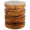Haussmann® Wood Towering Rings Table 18 in DIA x 20 in | Coffee Table in Tables by Haussmann®