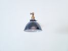 1-Arm Pivoting Wall Sconce Industrial Light Antique Gold | Sconces by Retro Steam Works. Item made of metal & glass compatible with industrial style