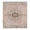 Vintage Geometric Oriental Turkish Neutral Pale Color Oushak | Area Rug in Rugs by Vintage Pillows Store. Item made of cotton & fiber