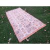 1940s Vintage Anatolian Tashpinar Oushak Wool Ushak Rug | Area Rug in Rugs by Vintage Pillows Store. Item composed of cotton and fiber