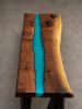 Live Edge Walnut Epoxy River Console Table | Tables by Pelican State Woodworks