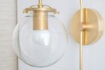 Plug In Sconce - Wall Sconce - Model No. 6879 | Sconces by Peared Creation. Item made of brass