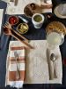 Merida Handwoven Placemat (Set of 2) (IVORY) | Tableware by Routes Interiors. Item composed of cotton in boho or eclectic & maximalism style