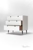 White Dresser, Commode, Credenza in Solid Oak | Storage by Manuel Barrera Habitables. Item made of oak wood