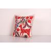 Suzani Animal Cushion Cover, Deer Embroidery Tribal House De | Pillows by Vintage Pillows Store