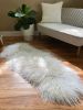 White Crimped Icelandic Double | Area Rug in Rugs by East Perry. Item made of wool & fiber