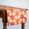 Raffia Shibori Table Runner - Turtle Pattern - Terra Cotta | Linens & Bedding by Tanana Madagascar. Item made of fabric