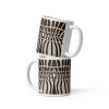 Coffee Mug - Optical Web - Op Art Black & White Illusion | Work by Eman's Gallery