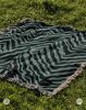 IVI - Abstract Jacquard Woven Blanket - Black Green | Linens & Bedding by Sean Martorana. Item made of cotton