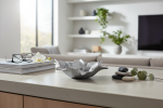Lunar Selenite Leaf Bowl | Decorative Bowl in Decorative Objects by RAW & UNIQ