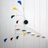 Modern Mobile for Tall or High Ceilings USA - Rainbow | Wall Sculpture in Wall Hangings by Skysetter Designs. Item made of synthetic works with modern style