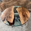 Round Epoxy Wood Dining Table | Tables by Ironscustomwood