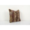 Striped Turkish Kilim Pillow, Bohemian Kilim Pillow | Sham in Linens & Bedding by Vintage Pillows Store. Item made of cotton & fiber