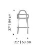 Luc Bar And Counter Chair | Chairs by Marie Burgos Design and Collection