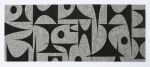 Table Runner Merino Wool Felt GeoJazz Grey | Linens & Bedding by Lorraine Tuson