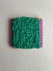 Woven Tile- Fluff- Light Purple and Teal Green | Wall Sculpture in Wall Hangings by Mpwovenn Fiber Art by Mindy Pantuso