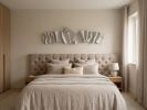 Modern 3D Textured Wall Art – Sculptural Plaster Painting – Handmade Folded Fabric  – Designers Choice | Wall Sculpture in Wall Hangings by Vaiva Art Atelier