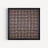 1600 Painted Dot Collage on Black | Paintings by Amelia Coward