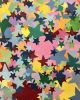 Shooting Stars 24"x 24" | Oil And Acrylic Painting in Paintings by Emeline Tate. Item composed of canvas and synthetic