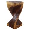 Haussmann® Single Twist Stool Table 12 in SQ x 24 in | Chairs by Haussmann®