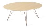 Williams Coffee Table / Maple / Round | Tables by Tronk Design. Item composed of wood and steel